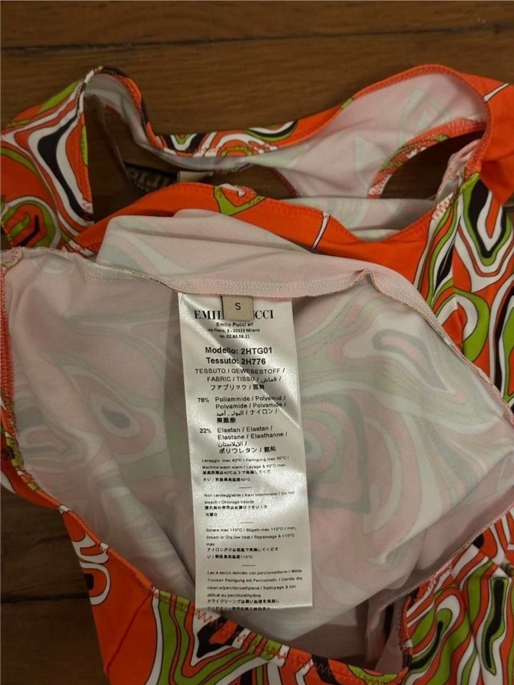 Emilio Pucci Vintage Open Back Printed Mini Dress | Size S - Picture 2 of 6
